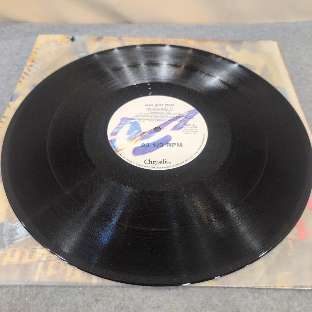 Was (Not Was) Walk The Dinosaur 12" Vinyl Single 1988 Chrysalis 4V9 43332 VG+ - Picture 3 of 6